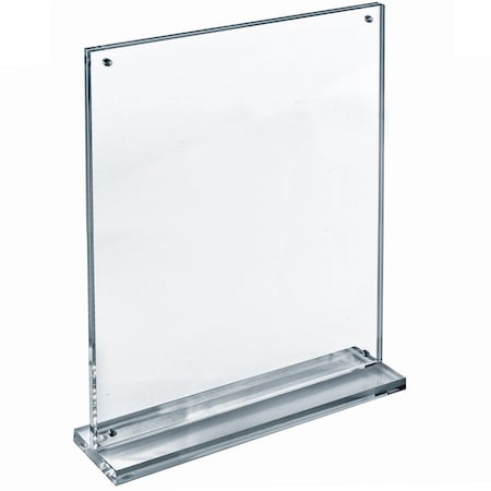 Azar Displays Slim Deluxe Acrylic Block Frame 11in x 14in on 1/2in Acrylic Base, Magnet Closure, Rubber Bumpers 104770